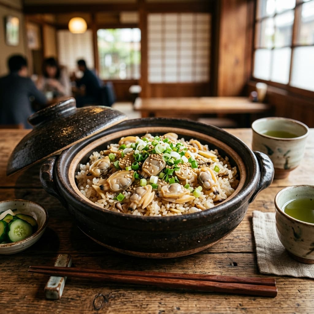 蛤蠣炊飯．日式風味